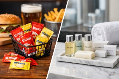 Bustine e monodosi in hotel e ristorazione non saranno vietate da agosto 2026: facciamo chiarezza su date e divieti del PPWR