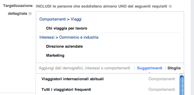 Facebook Ads e il pubblico di chi viaggia per lavoro