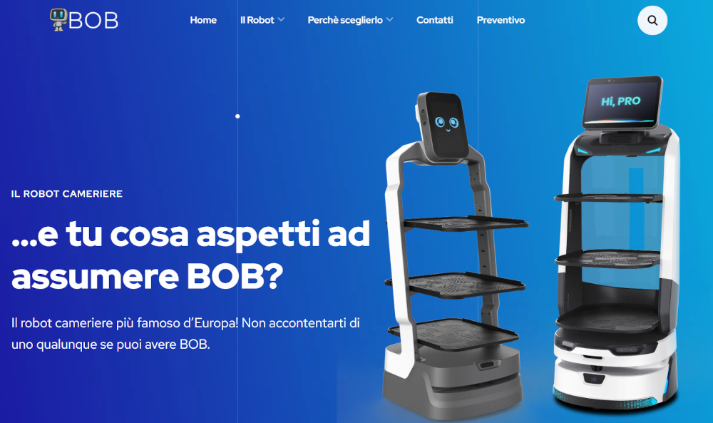 Soluzioni di robotica di servizio per hotel, ristoranti e altre strutture ricettive