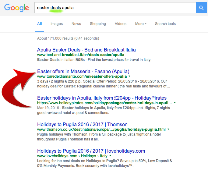 ottimizzazione per i motori di ricerca: SEO hotel in inglese