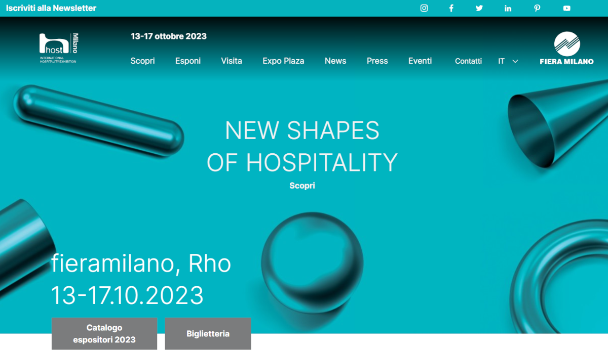 Vai al sito web di HostMilano - Fiera Ospitalità e ristorazione.