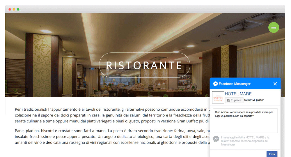 Con l'accesso WiFi è possibile realizzare una Welcome Page per gli ospiti