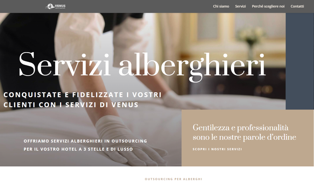 Azienda che fornisce servizi alberghieri in outsourcing
